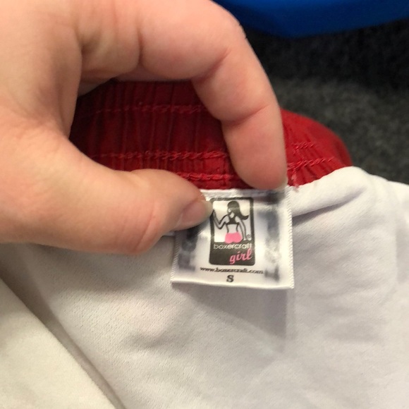 Red running shorts not Nike - Picture 2 of 4